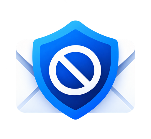 SolicitBlock logo: shield over an envelope